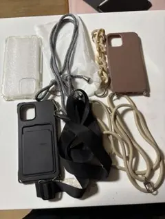 iPhone12用ケースとストラップセット