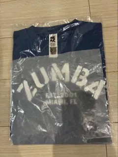 ZUMBA ブルーグレー　ズンバ　Tシャツ　フリーサイズ　正規品　新品