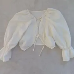 【値下げ】1500→1250 w closet ホワイト クロップドトップス