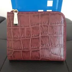 IBIZA　イビサ　L字ファスナー財布　ボルドー　牛革