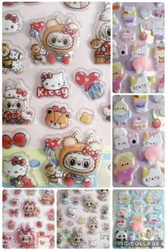 ボンボンドロップシールBonbonDrop ラブブおしり8枚シートシールセット