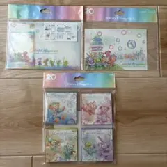東京ディズニーシー ダッフィー＆フレンズ カラフルハピネス メモ帳 ポストカード