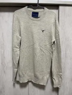 American Eagle ベージュ クルーネック ニットセーターのサムネイル