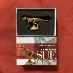 恐竜フィギュア　海洋堂Ｔ.REXスー×恐竜図鑑ティラノサウルス