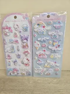 最新　Sanrio JEWEL Marshmallow Stickers 2種のサムネイル
