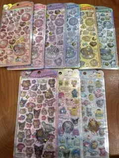 【正規品】サンリオ うるちゅるポップシール 9点セット