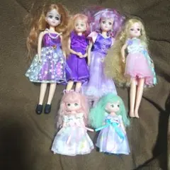 タカラ★リカちゃん人形6体セット★ドレス/アウトフィットまとめ売り送料無料