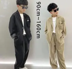 キッズ スーツ ブラック160cm