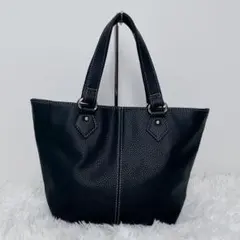 【美品】HAMANO レザー ハンドバッグ ブラック フォーマル 皇室御用達のサムネイル