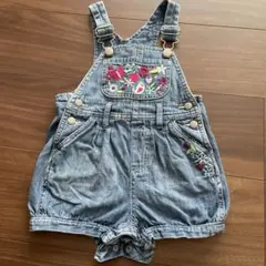 デニム ロンパース