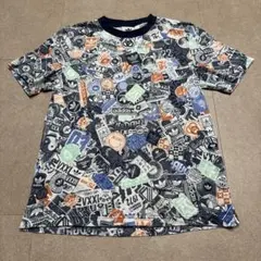 Adidas originals 半袖　tシャツ　紺　総柄　Mのサムネイル