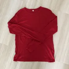 gu シアートップス　赤　L