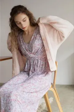 SNIDEL HOME ピンク Vネックカーディガン