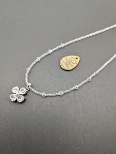 スワロフスキー四つ葉のクローバー クリスタル ネックレス