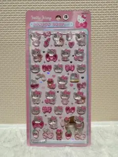 正規品 ハローキティB ピンク 第一弾 ボンボンドロップシール