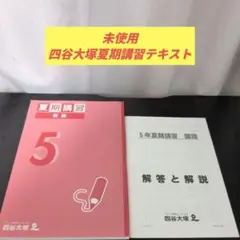 書き込みなし裁断済み〉 四谷大塚 5年 夏期講習 算数 テキスト 予習