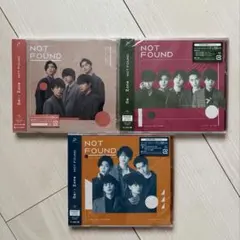 Sexy Zone 「NOT FOUND」3形態セット 新品未使用