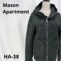 Mason Apartment ブークレニットパーカー ウール混 M グレー