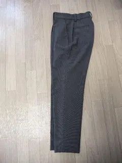 グレー チェック柄 スラックス XS
