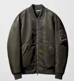 2026 復刻版ユニクロ＋JハイブリッドダウンオーバーサイズMA-1 グレーXL