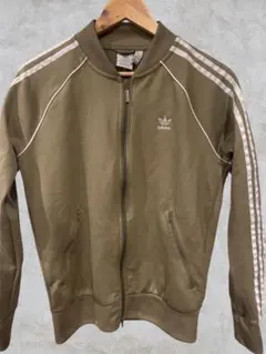 adidas オリーブ ジップアップジャージ size L セットアップ可能