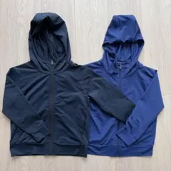UNIQLO エアリズムUVカットメッシュパーカー 110cm2枚セット