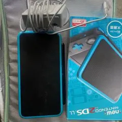 new ニンテンドー 2DS LL ブラック×ターコイズ　　箱・充電器付き