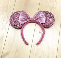 ディズニー カチューシャ ピンク スパンコールのサムネイル