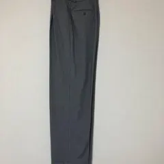 UNIQLO タックワイドパンツ グレー M　丈長め