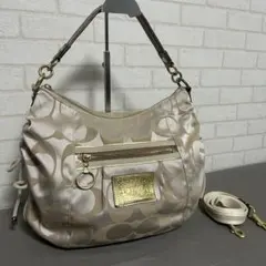 COACH コーチポピー ショルダーバッグ 2way クロスボディ シグネチャー