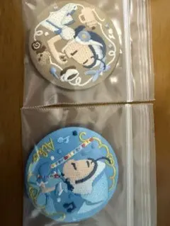 おジャ魔女ドレミ刺繍ピンバッジ 2個セット