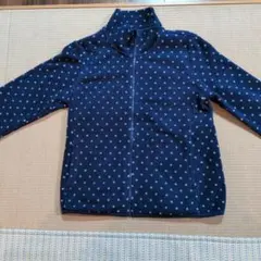 ユニクロ フリースジャケット青 140
