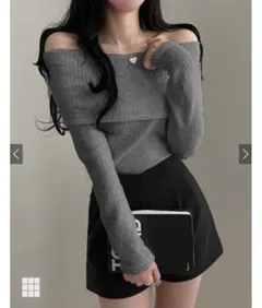 ハイウエストタックショートパンツ