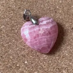【高品質】インカローズ ハート型 ペンダントトップ 天然石 恋愛運