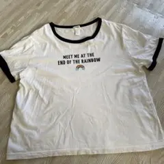 Forever 21 半袖Tシャツ ホワイト ロゴプリントのサムネイル