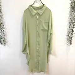 E hyphen world gallery PEACE シアーロングシャツのサムネイル