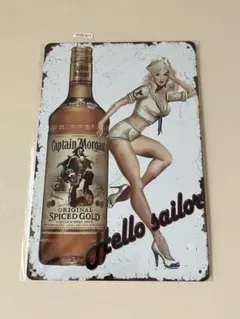 Captain Morgan Hello sailor ブリキ看板
