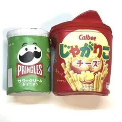 Calbee 감자 딱 파우치 프링글스 파우치 2개 세트