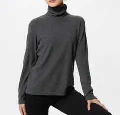 ヒートテックフリースタートルネック タートルネック 長袖トップス S