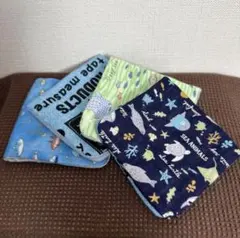 ハンドメイド ガーゼハーフハンカチセット