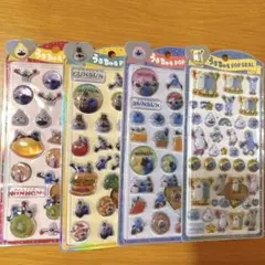 パペット スンスン うるちゅるポップシール 4シートセット