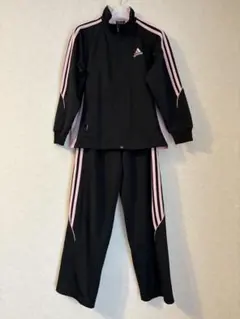 adidas ジャージ 上下セット ブラック ピンク