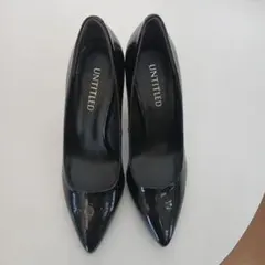 【新品】UNTITLED ブラック ハイヒール ポインテッドトゥ 22.0cm