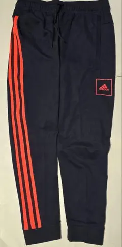 【希少adidas コンバットスポーツ トラックパンツ ネイビー×オレンジ XL