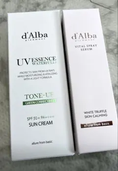ダルバ トーンアップサンクリーム グリーン　スプレーセラム