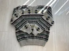 ニット 幾何学模様 メンズmサイズ相当