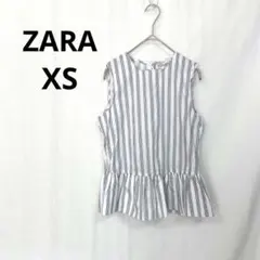 ZARA】ストライプ コットン チュニック Sサイズ - メルカリ