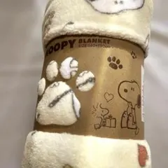 スヌーピー 毛布 クリーム
