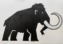 マンモス カットアウトステッカー