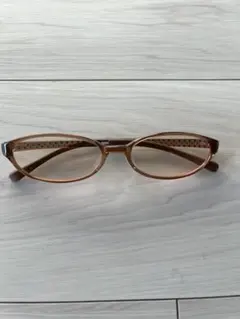 J!NS ブラウンオーバルPCメガネ